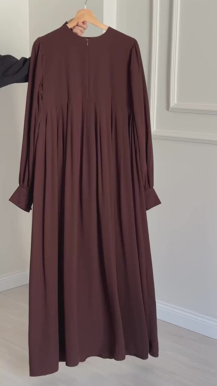 Brown Abaya with Stroller 