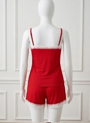Hello Kitty Pink Soft Ribbed 2-Piece Cami & Shorts Night Suit for Women