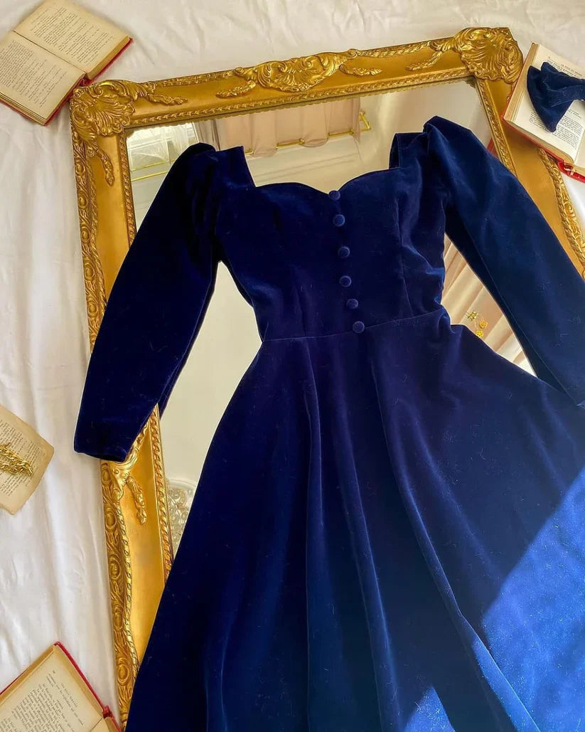 Velvet Button Frock