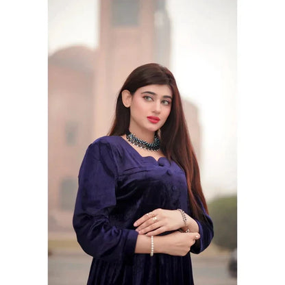 Velvet Button Frock
