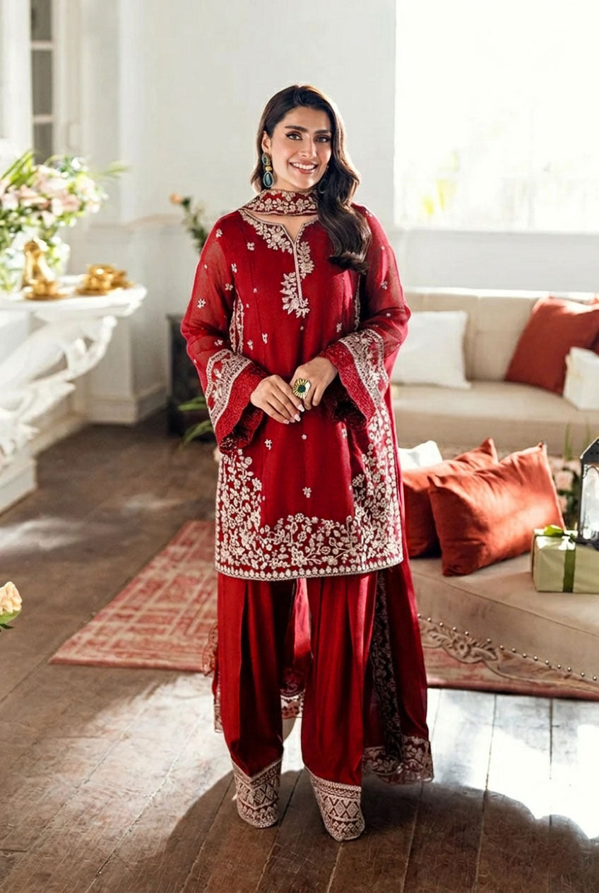Heavy Embroidered  Eid Trending Farshi Shalwar